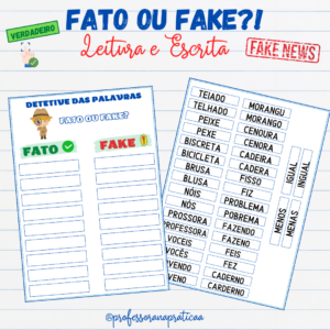 Fato ou Fake - Palavras e frases