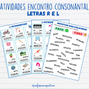 Atividades R e L - Encontro consonantal