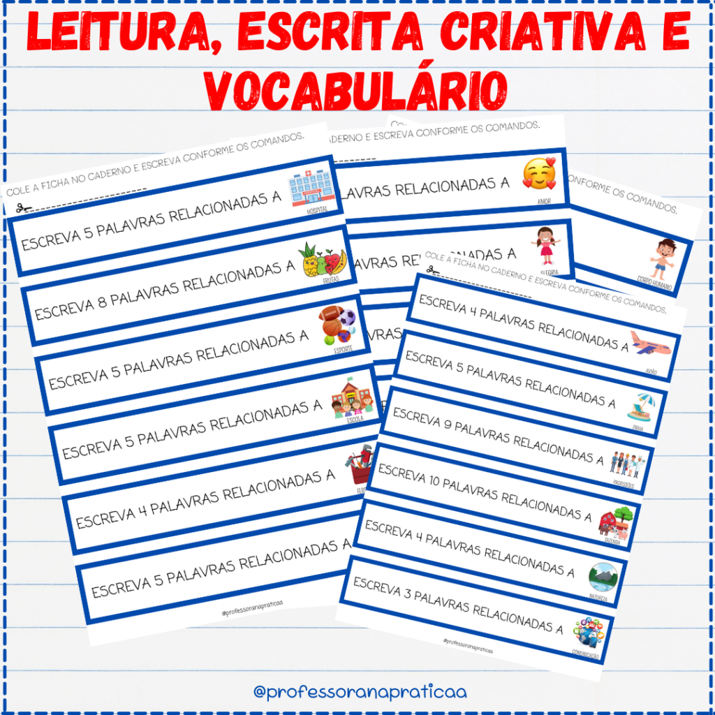 Leitura, escrita e vocabulário - Patrícia da Silva - Professora na pratica