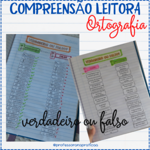 Compreensão leitora e ortografia