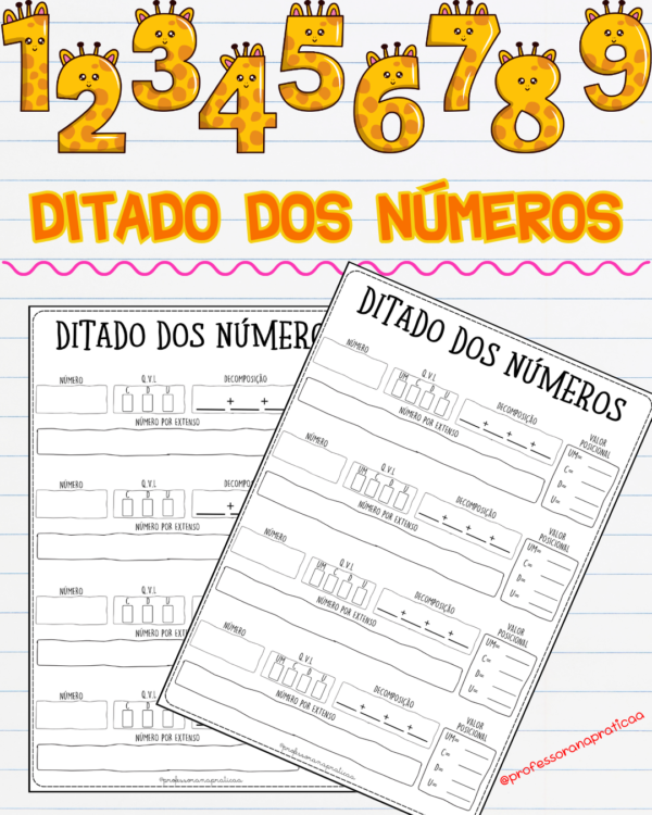 DITADO DOS NÚMERO - Patrícia da Silva - Professora na pratica
