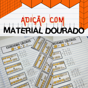 Cálculos de adição com material dourado