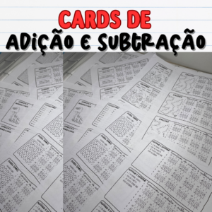 Cards - Exercícios de adição e subtração