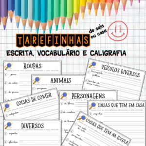 Escrita, vocabulário e caligrafia