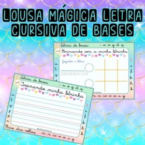Lousa Mágica - Letra Cursiva de Bases