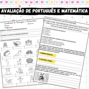 Avaliação integrada de Português e Matemática