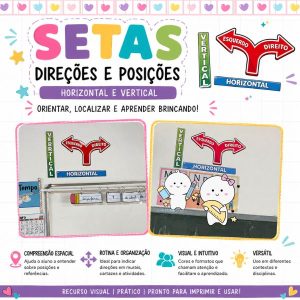 Setas de Direção e Posição